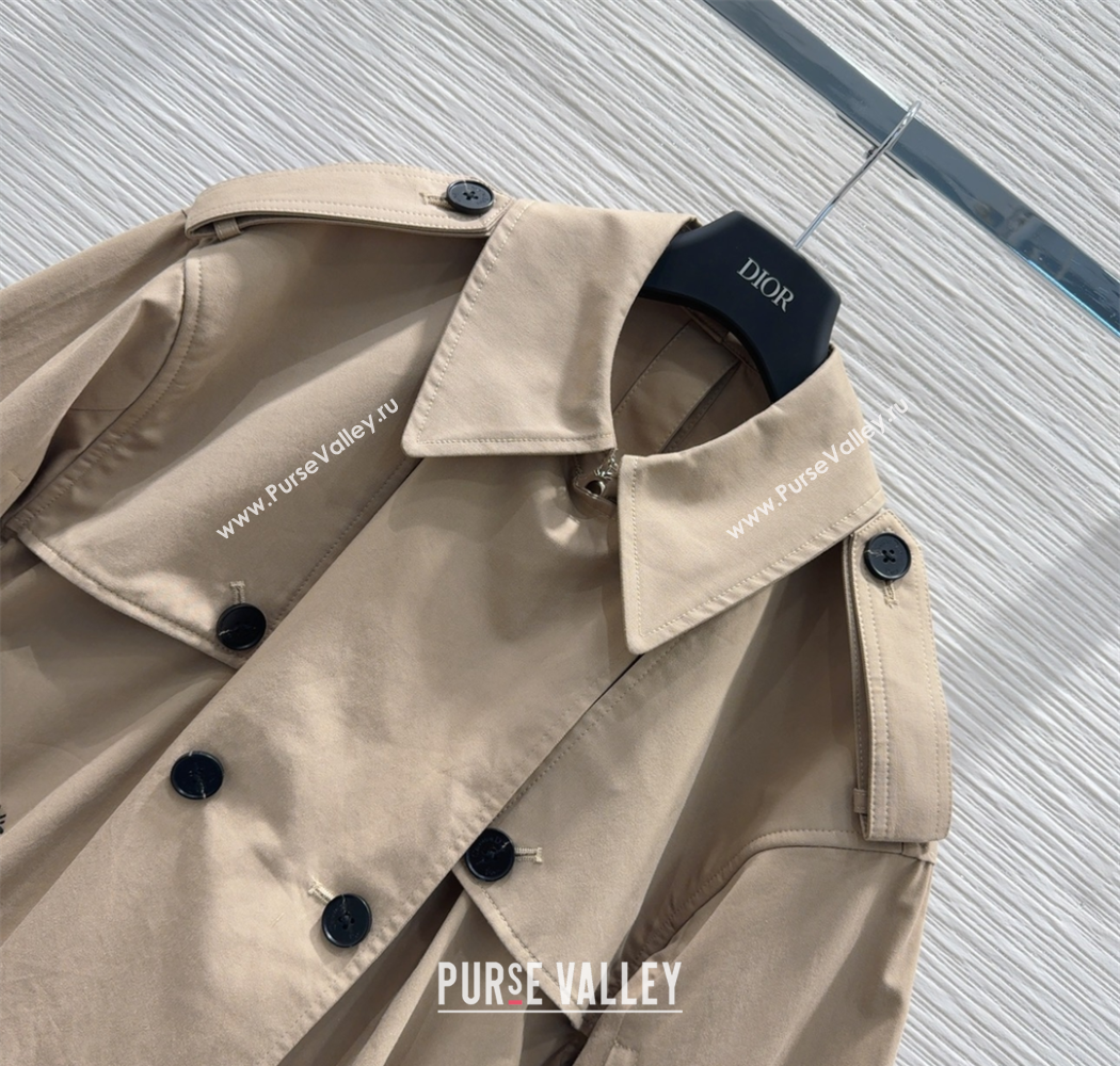 Dior Short Coat Khaki 2025 DR090406 (QI-250904066)