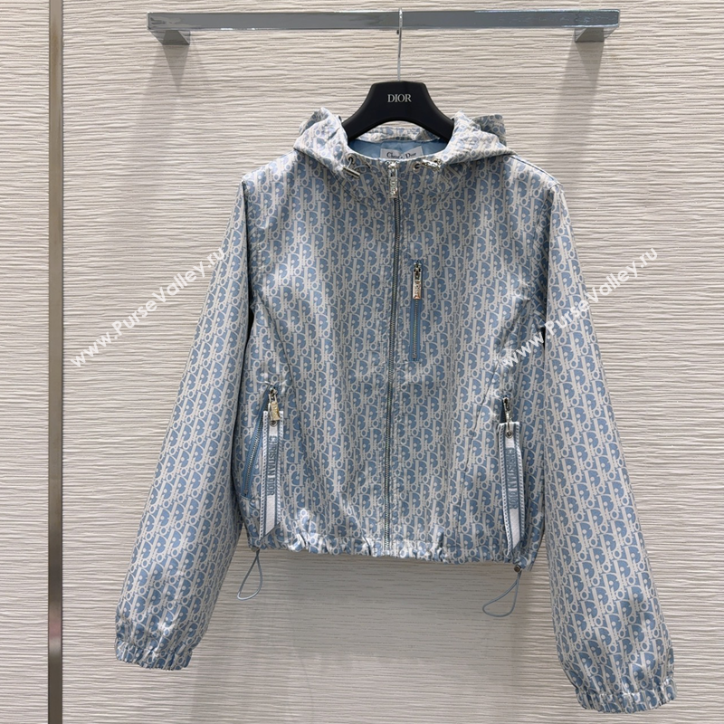 Dior Oblique Jacket Blue 2025 DR090407 (QI-250904068)