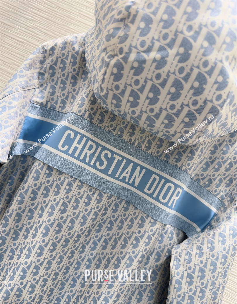 Dior Oblique Jacket Blue 2025 DR090407 (QI-250904068)