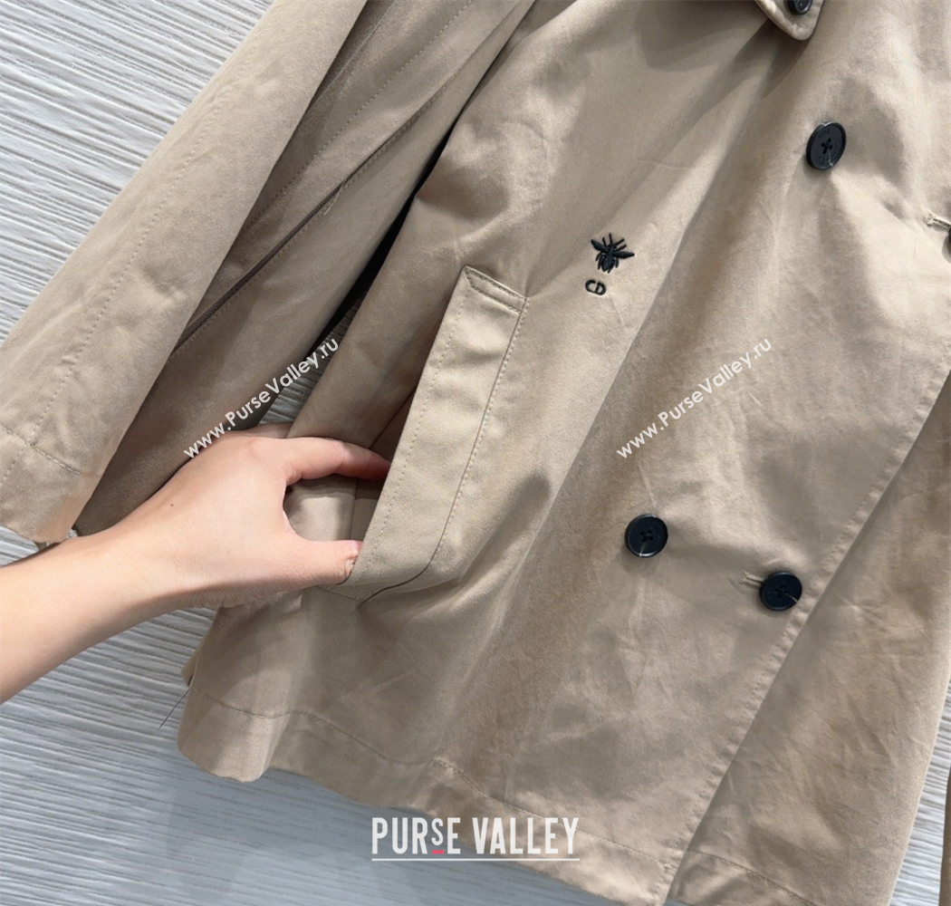Dior Short Coat Khaki 2025 DR090406 (QI-250904066)