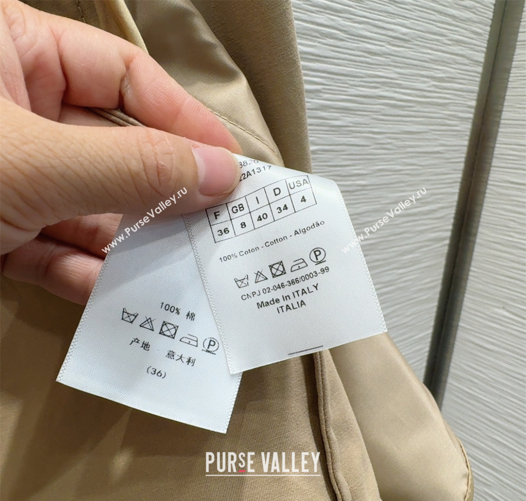 Dior Short Coat Khaki 2025 DR090406 (QI-250904066)