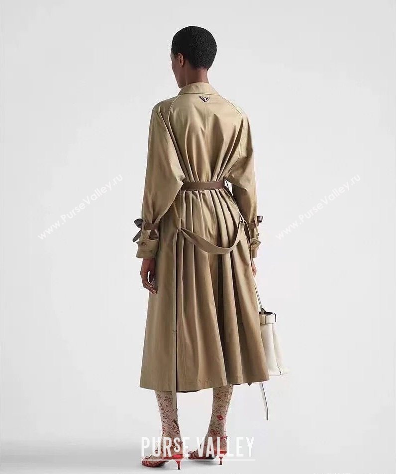 Prada Khaki Long Coat 2025 PR090409 (QI-250904072)