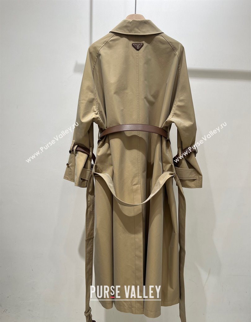 Prada Khaki Long Coat 2025 PR090409 (QI-250904072)
