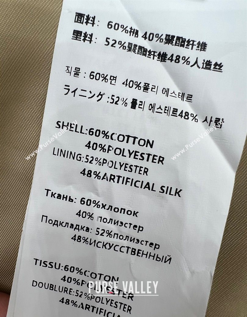 Prada Khaki Long Coat 2025 PR090409 (QI-250904072)