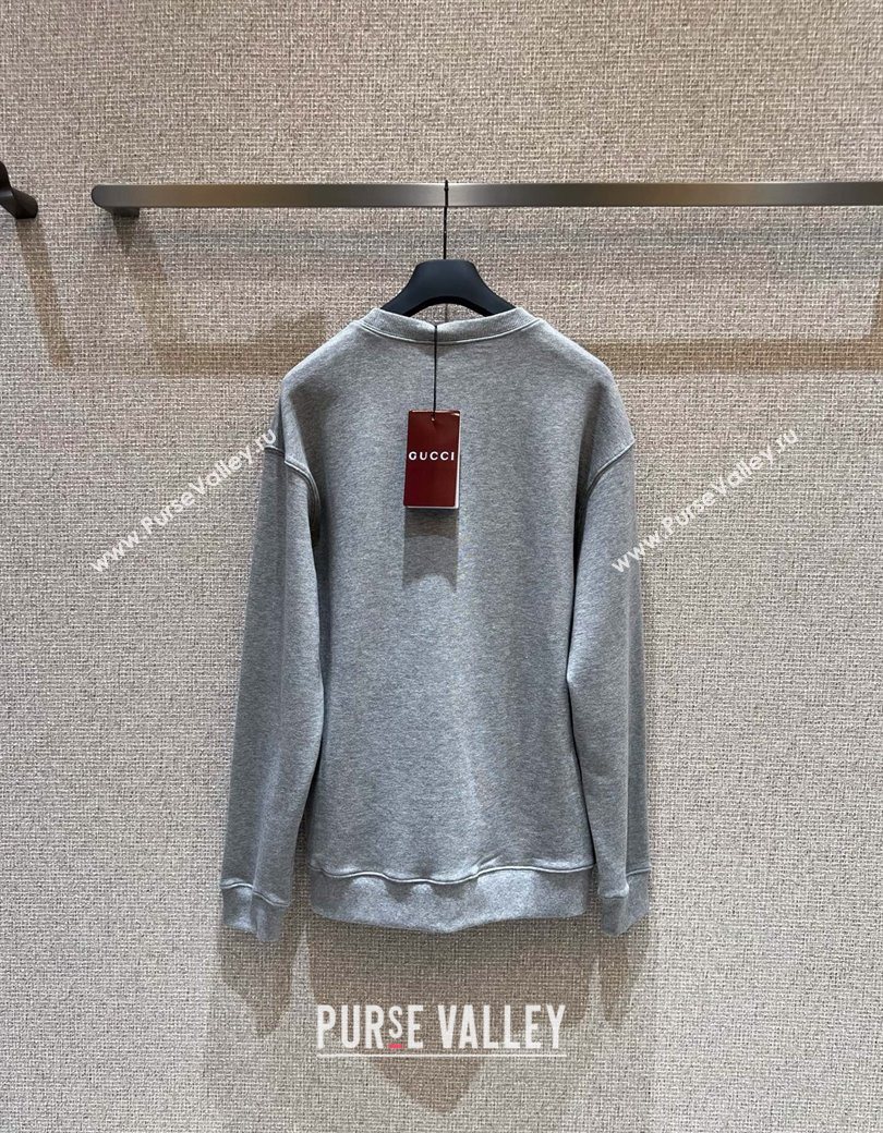 Gucci Cotton Sweatshirt Grey 2025 GG090401 (QI-250904073)
