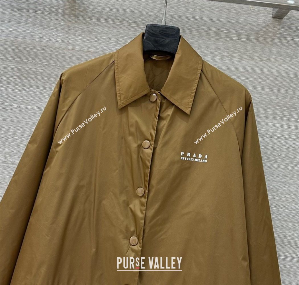 Prada Nylon Coat Gold-Tone 2025 PR090410 (QI-250904081)
