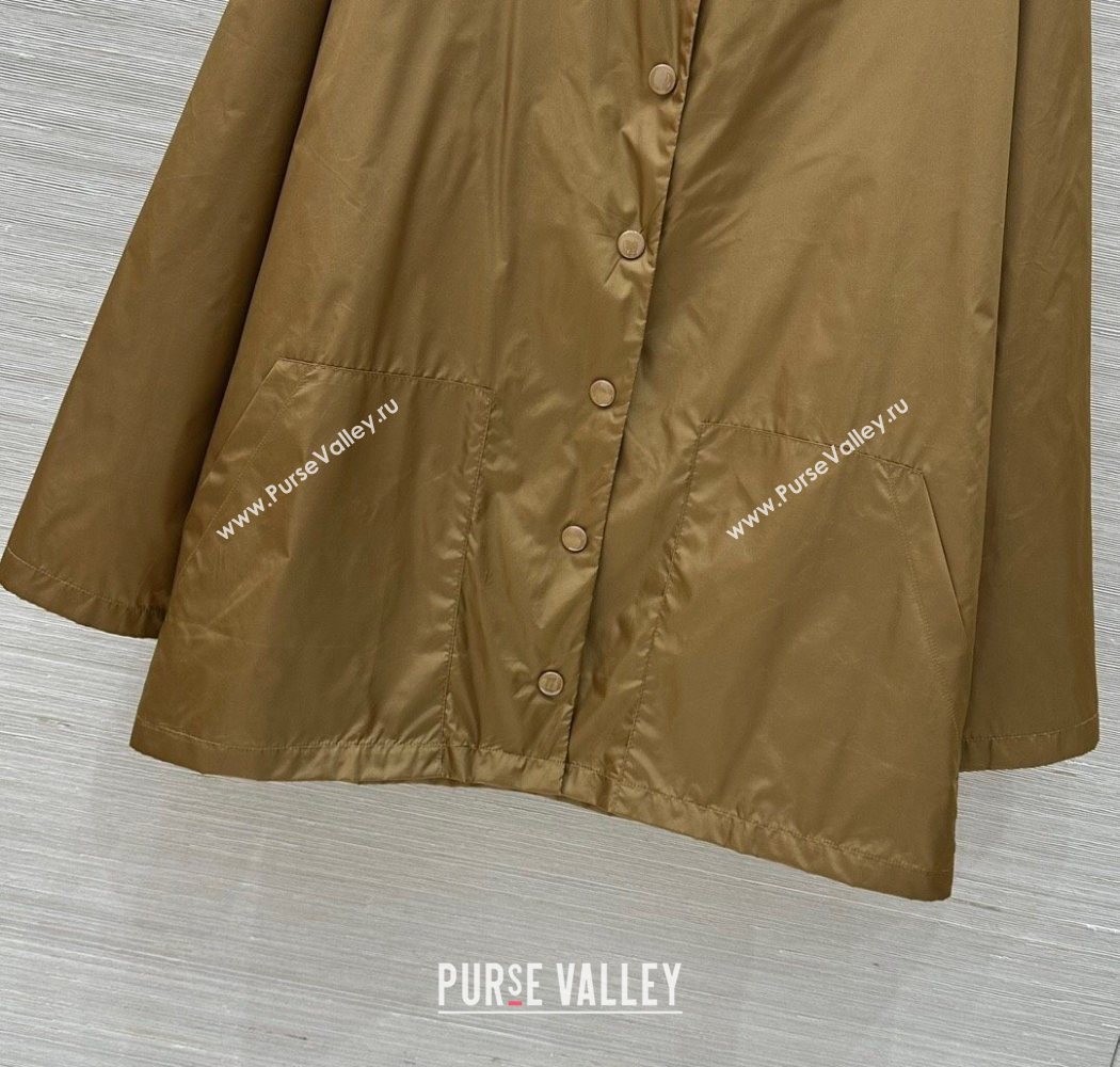 Prada Nylon Coat Gold-Tone 2025 PR090410 (QI-250904081)