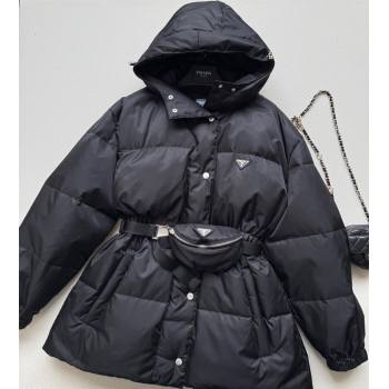 Prada Long Down Jacket Black 2025 PR090406 (QI-250904055)