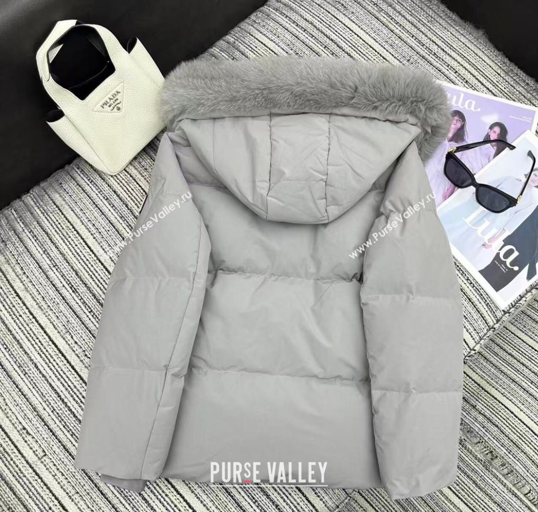 Prada Down Jacket Grey 2025 PR090405 (QI-250904047)