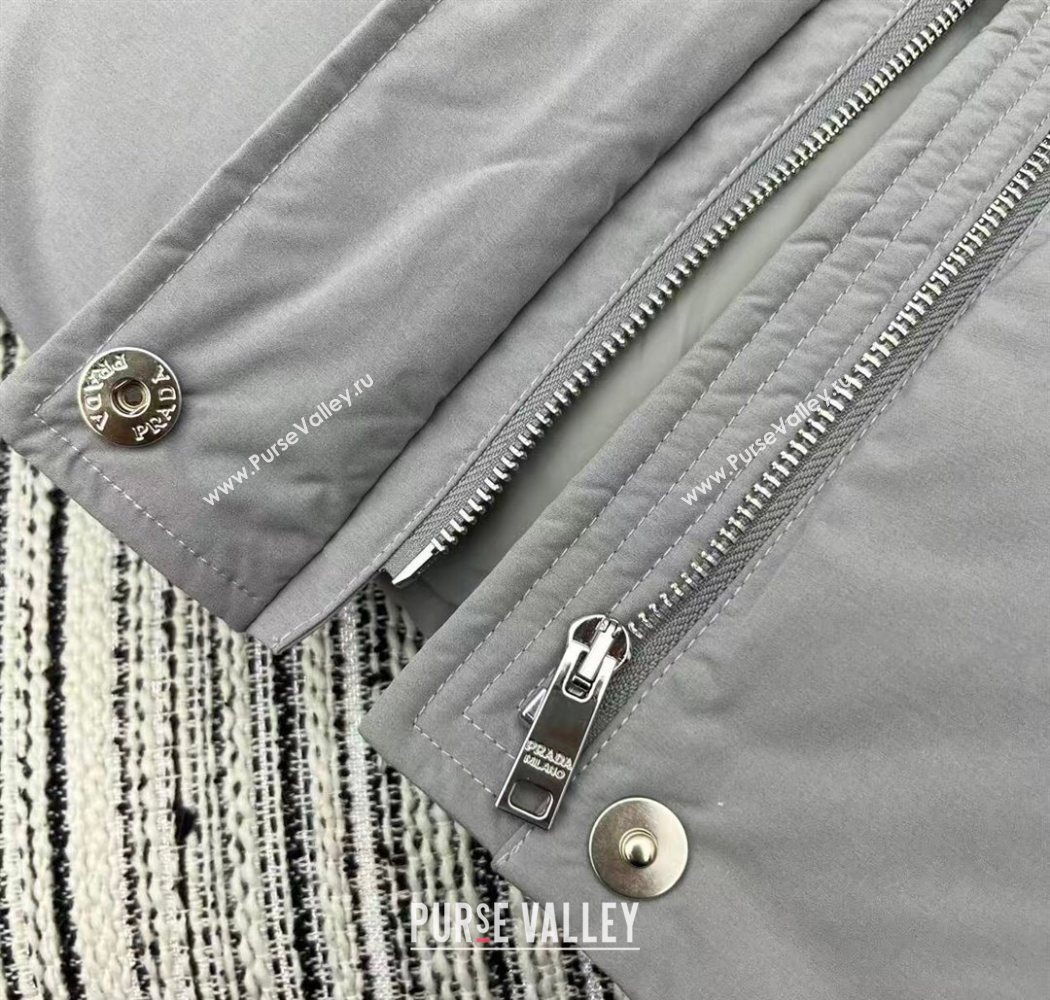 Prada Down Jacket Grey 2025 PR090405 (QI-250904047)