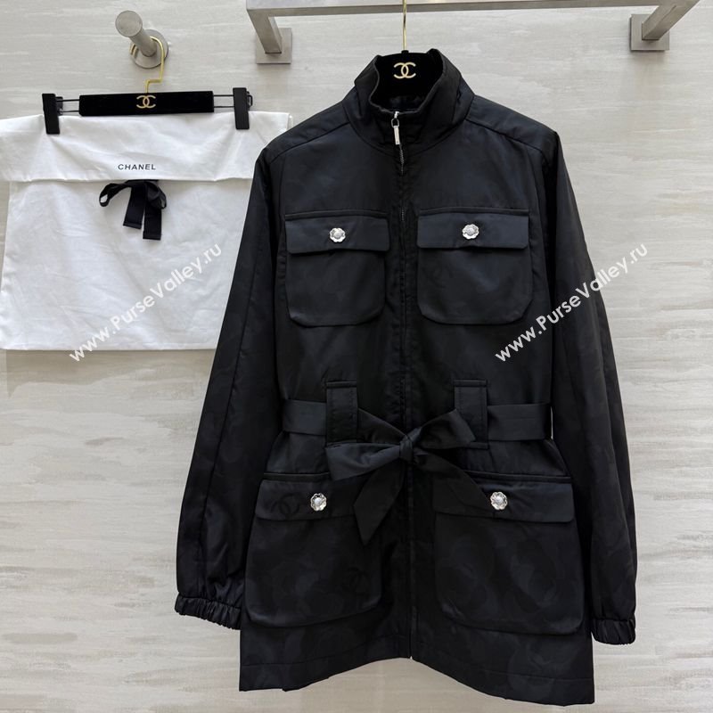 Chanel Jacket with Belt Black 2025 CH0904085 (QI-250904086)