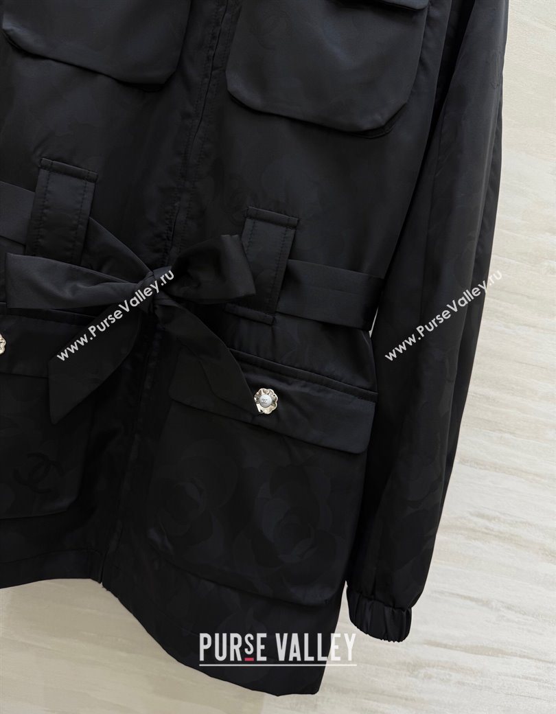Chanel Jacket with Belt Black 2025 CH0904085 (QI-250904086)