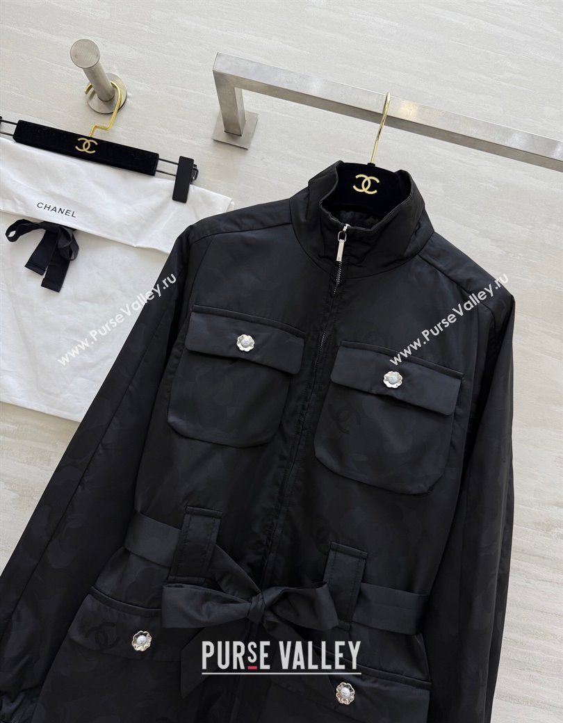 Chanel Jacket with Belt Black 2025 CH0904085 (QI-250904086)
