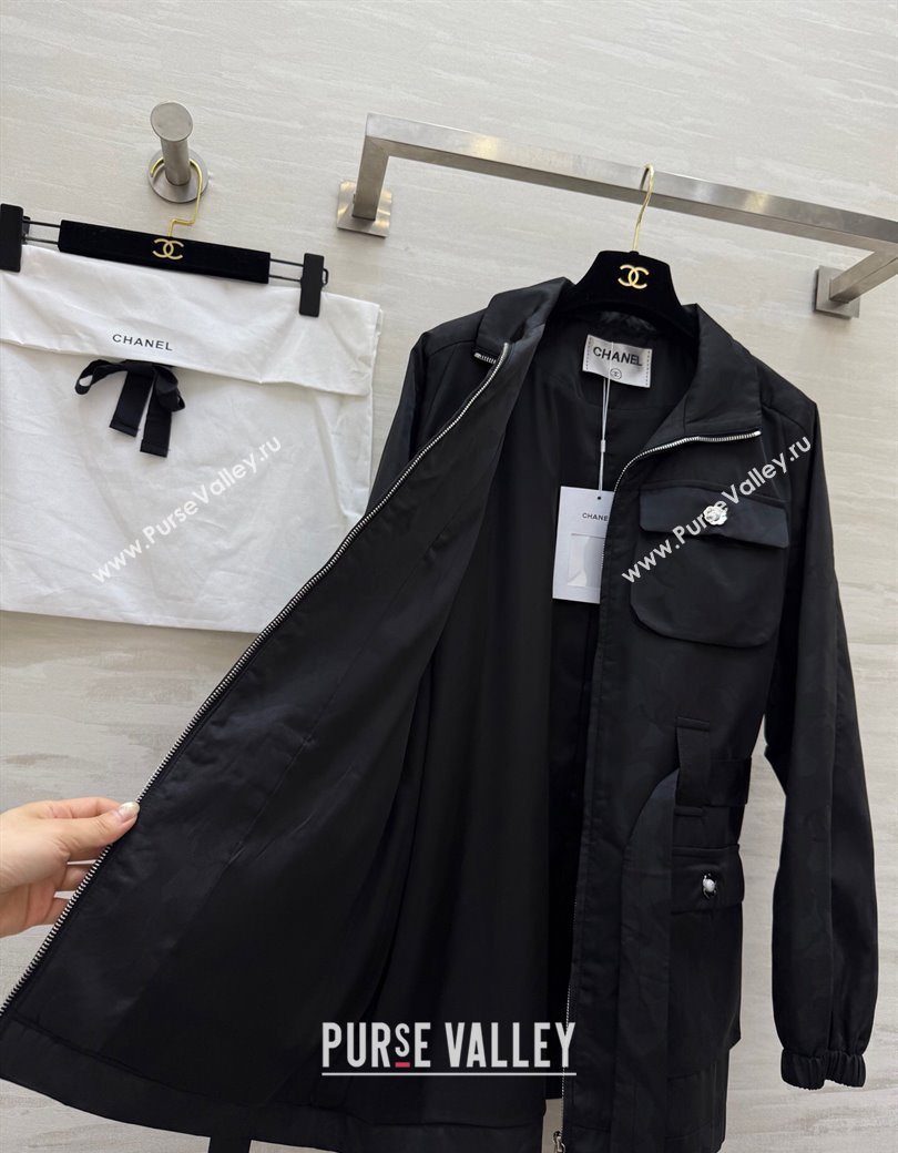 Chanel Jacket with Belt Black 2025 CH0904085 (QI-250904086)