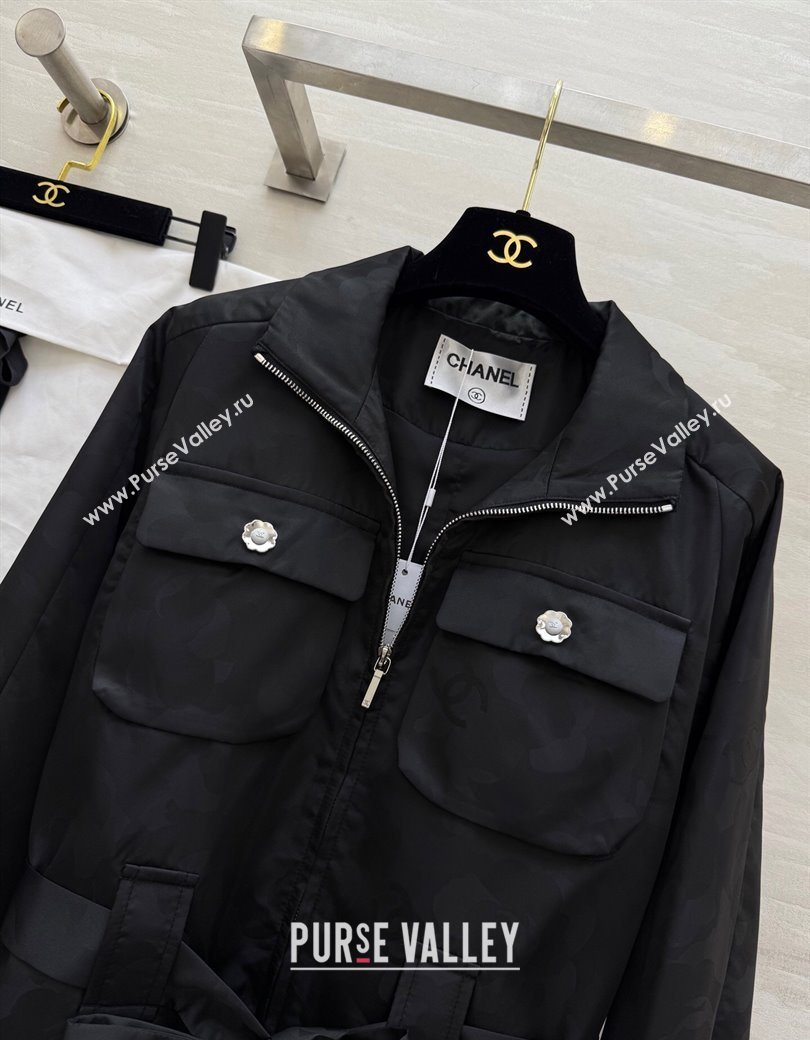 Chanel Jacket with Belt Black 2025 CH0904085 (QI-250904086)