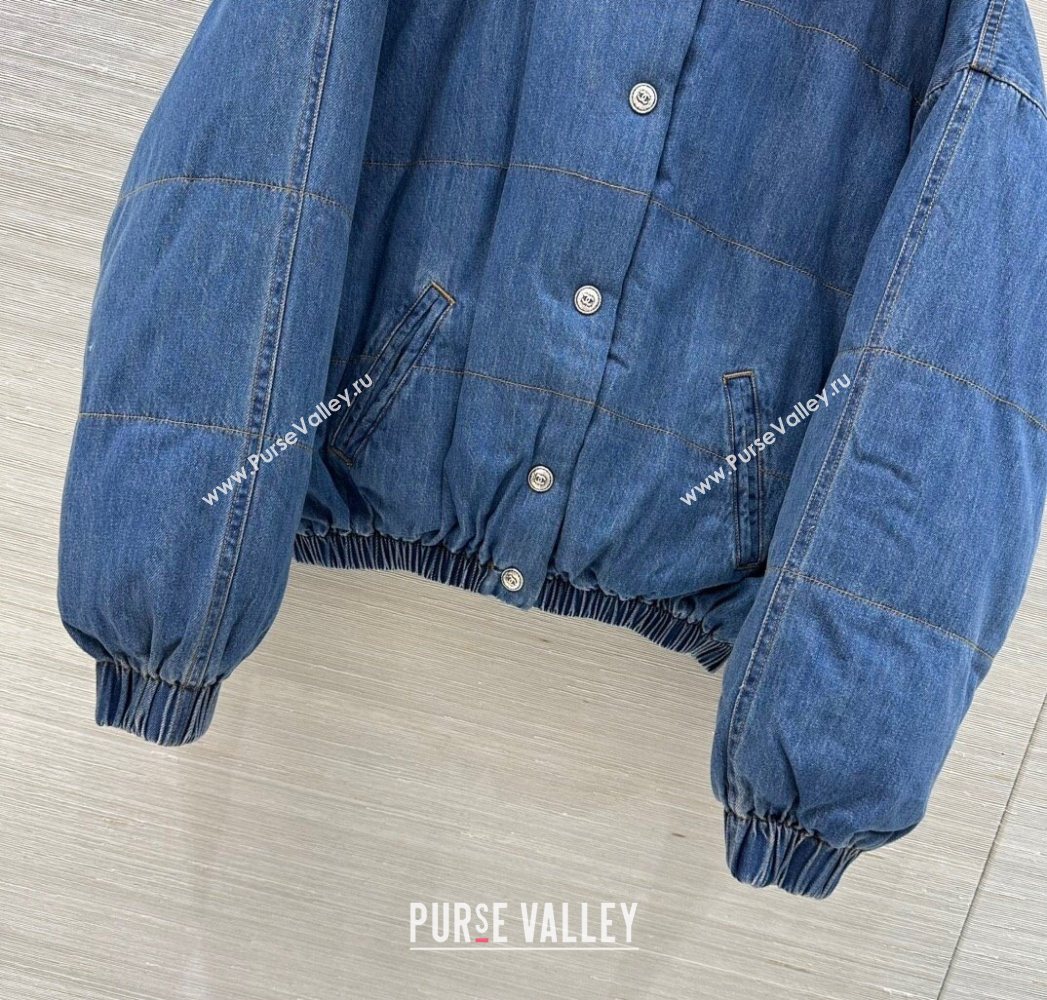 Chanel Denim Down Jacket Blue 2025 CH0904069 (QI-250904069)