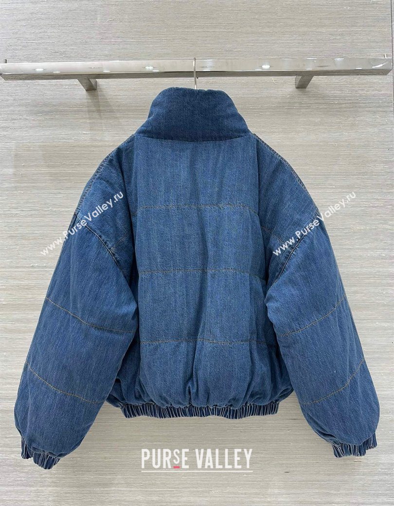 Chanel Denim Down Jacket Blue 2025 CH0904069 (QI-250904069)