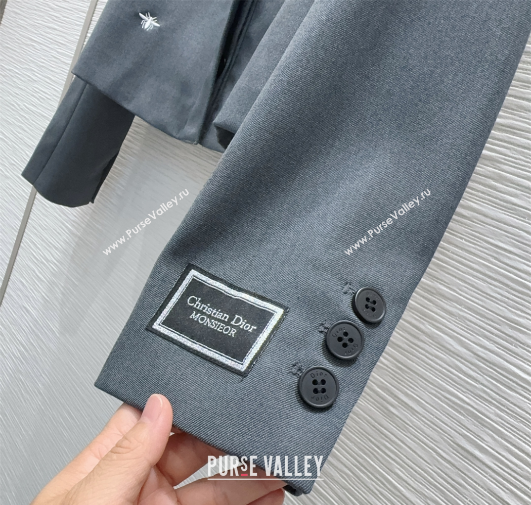 Dior Shirt and Shorts Set Grey 2025 DR090450 (QI-250904105)