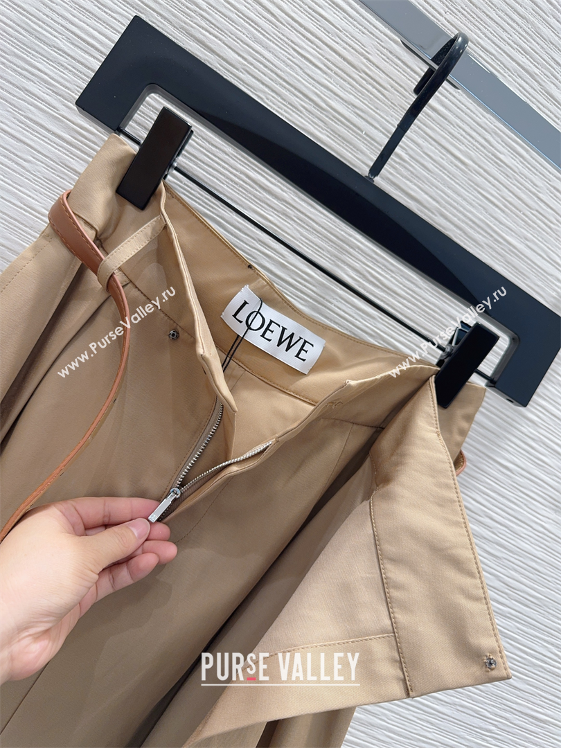 Loewe Skirt Khaki 2025 CH090490 (QI-250904090)