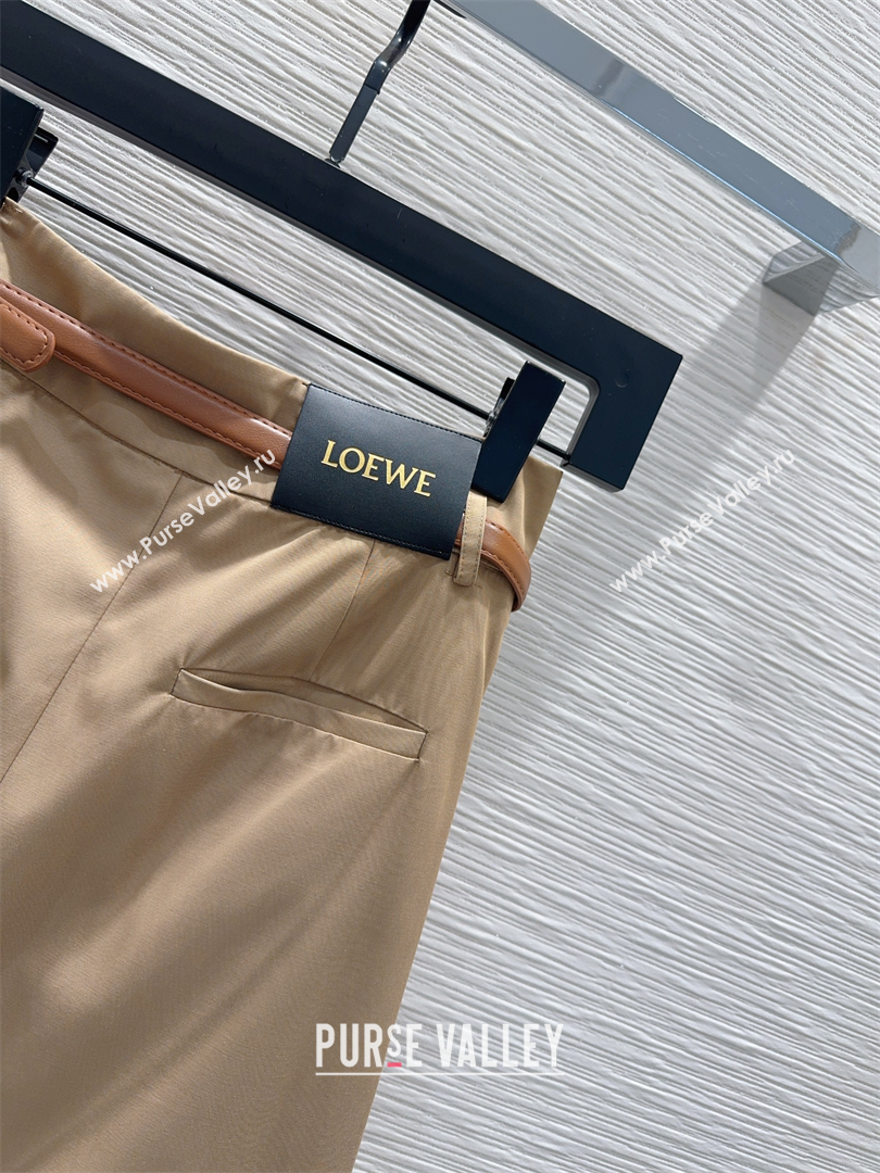 Loewe Skirt Khaki 2025 CH090490 (QI-250904090)