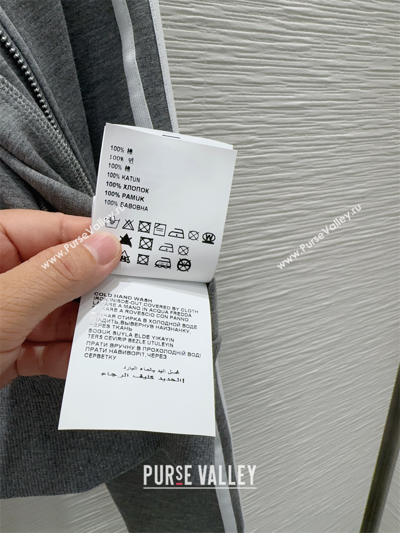 Prada Cotton Jacket Grey 2025 DR090407 (QI-250904107)