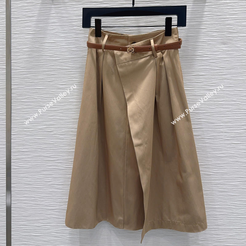 Loewe Skirt Khaki 2025 CH090490 (QI-250904090)