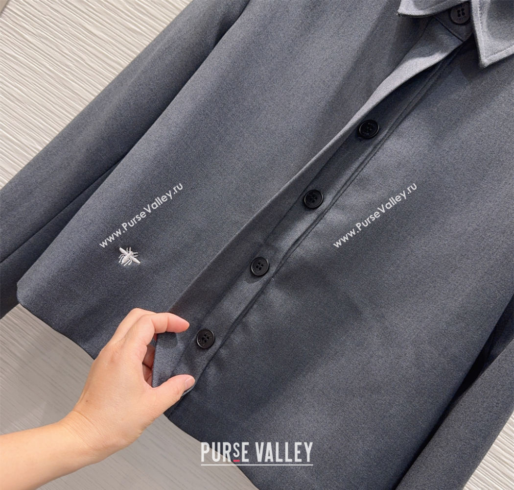 Dior Shirt and Shorts Set Grey 2025 DR090450 (QI-250904105)