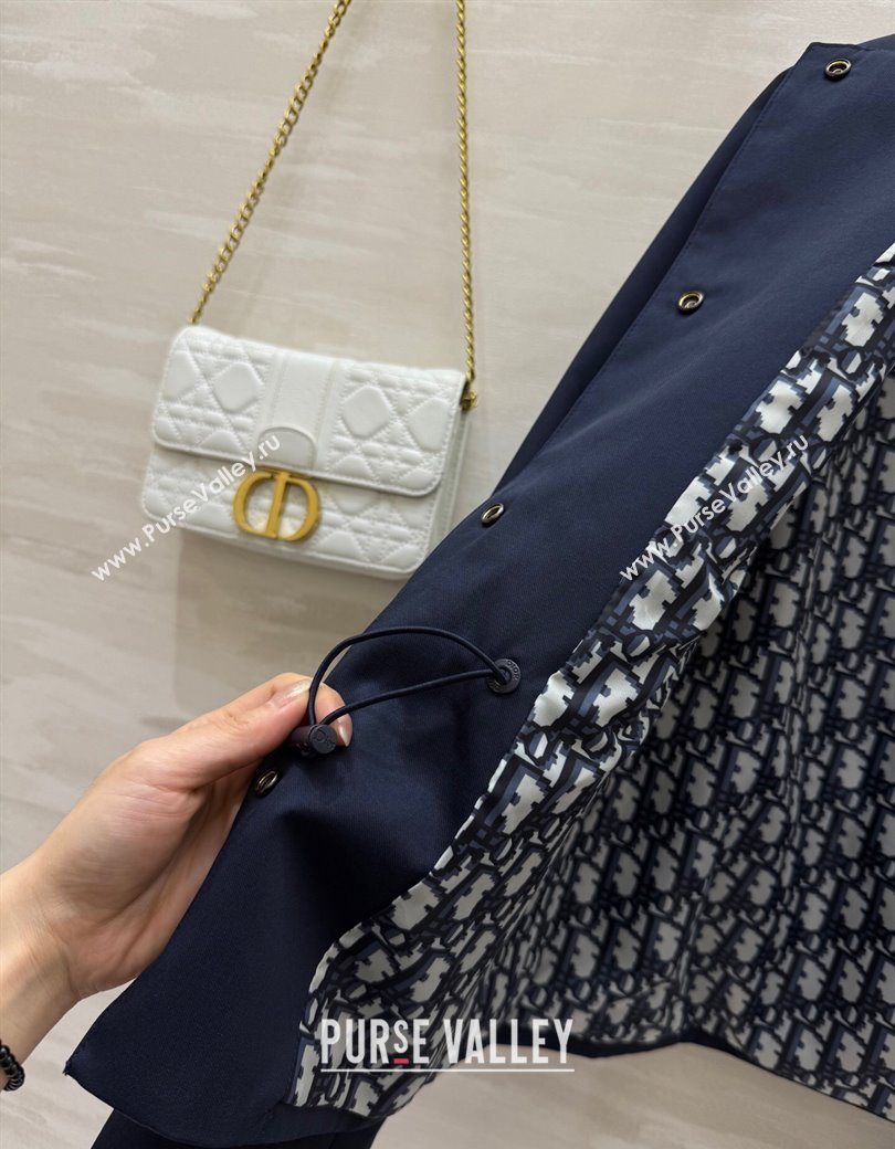 Dior Belted Jacket Blue 2025 DR090415 (QI-250904116)