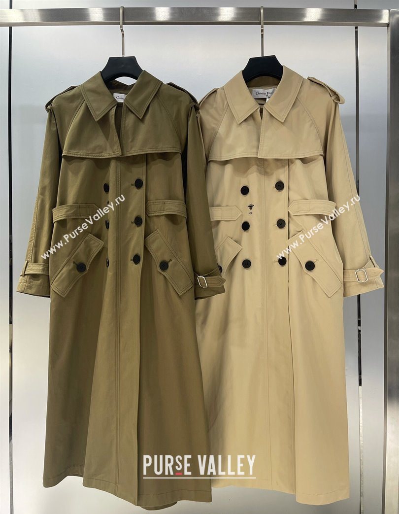 Dior Long Coat Khaki/Green 2025 DR090488 (QI-250904088)
