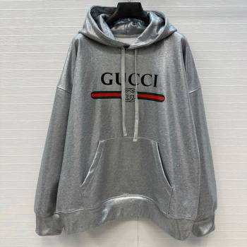 Gucci Cotton Sweatshirt Silver Grey 2025 GG090403 (QI-250904077)