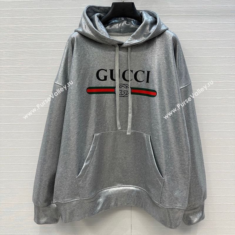 Gucci Cotton Sweatshirt Silver Grey 2025 GG090403 (QI-250904077)