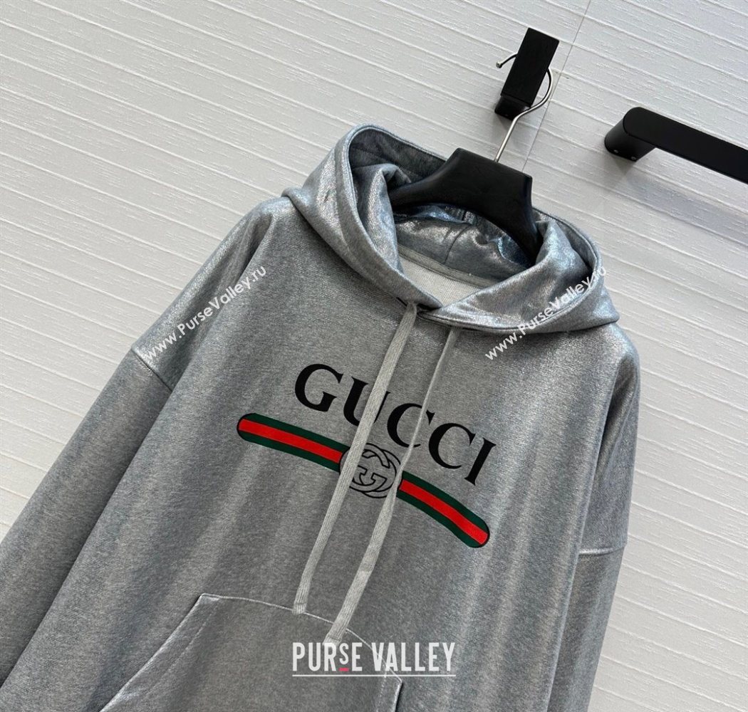 Gucci Cotton Sweatshirt Silver Grey 2025 GG090403 (QI-250904077)