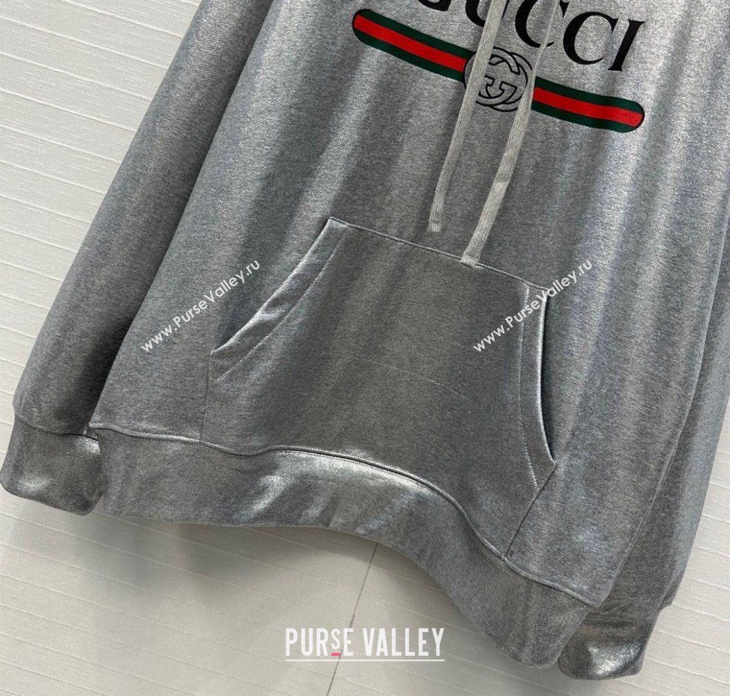 Gucci Cotton Sweatshirt Silver Grey 2025 GG090403 (QI-250904077)
