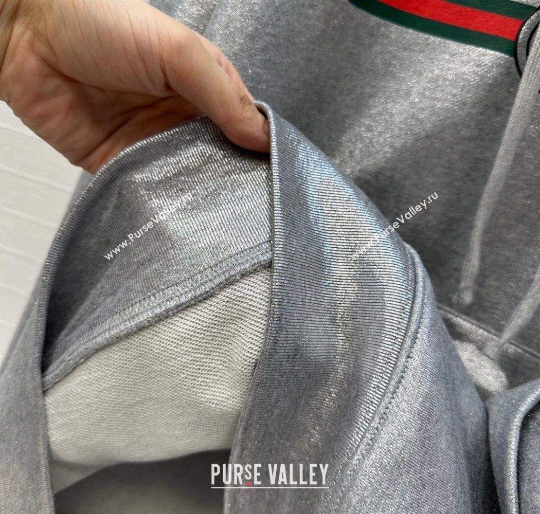 Gucci Cotton Sweatshirt Silver Grey 2025 GG090403 (QI-250904077)