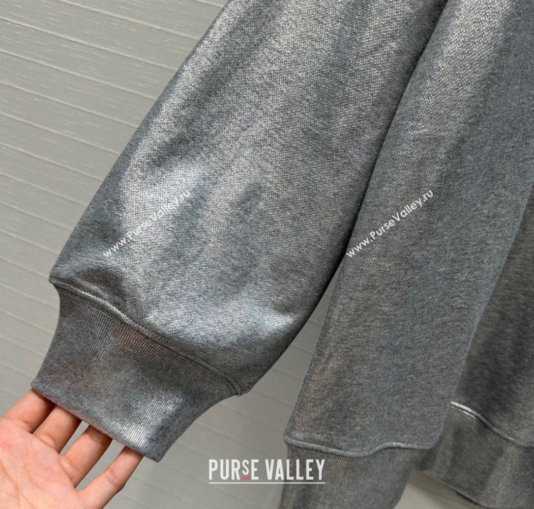 Gucci Cotton Sweatshirt Silver Grey 2025 GG090404 (QI-250904078)