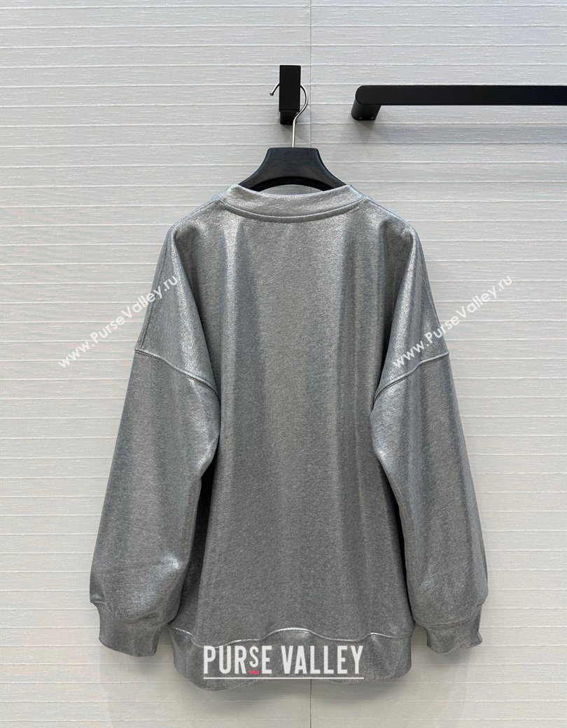 Gucci Cotton Sweatshirt Silver Grey 2025 GG090404 (QI-250904078)