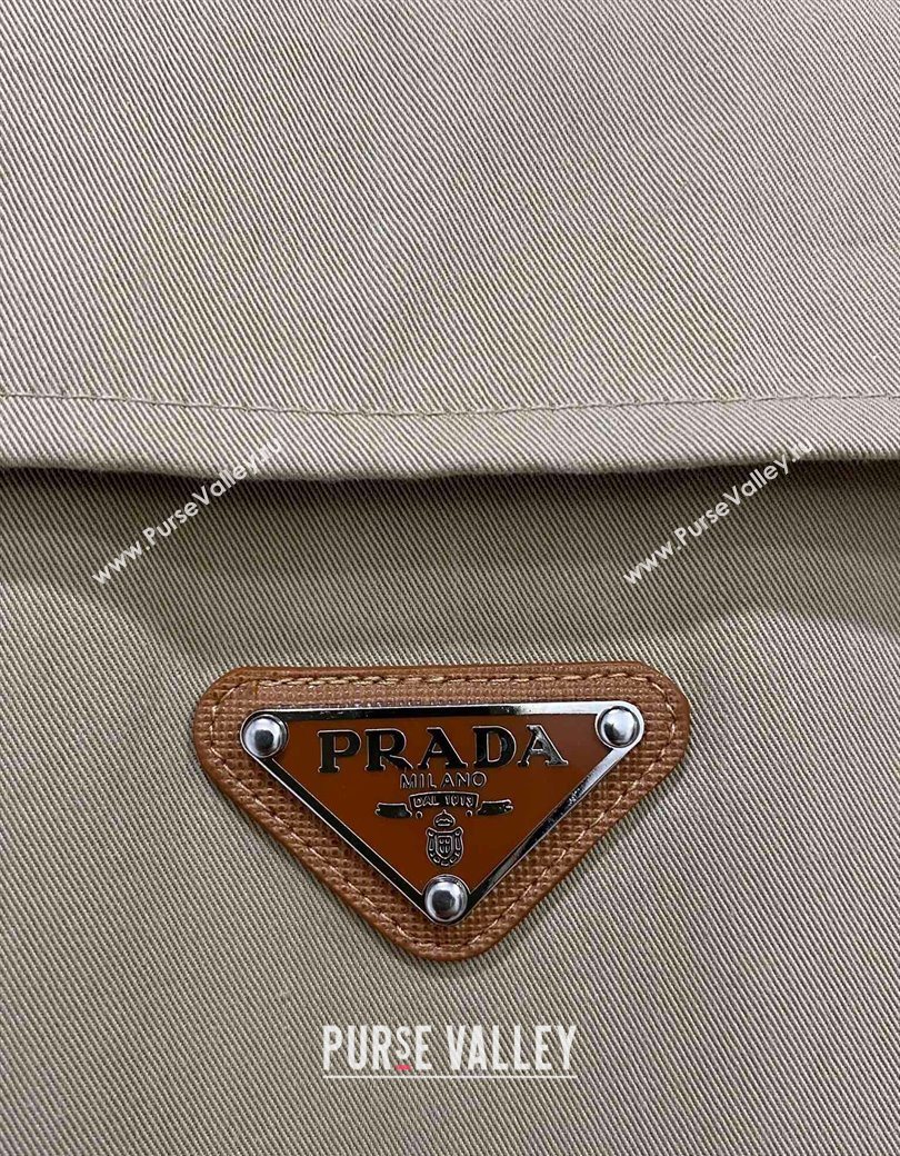 Prada Cotton Sweatshirt Beige Yellow 2025 PR090502 (QI-250905002)