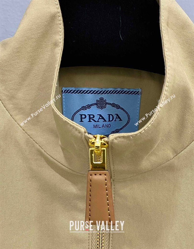 Prada Short Jacket Beige Yellow 2025 PR090501 (QI-250905001)