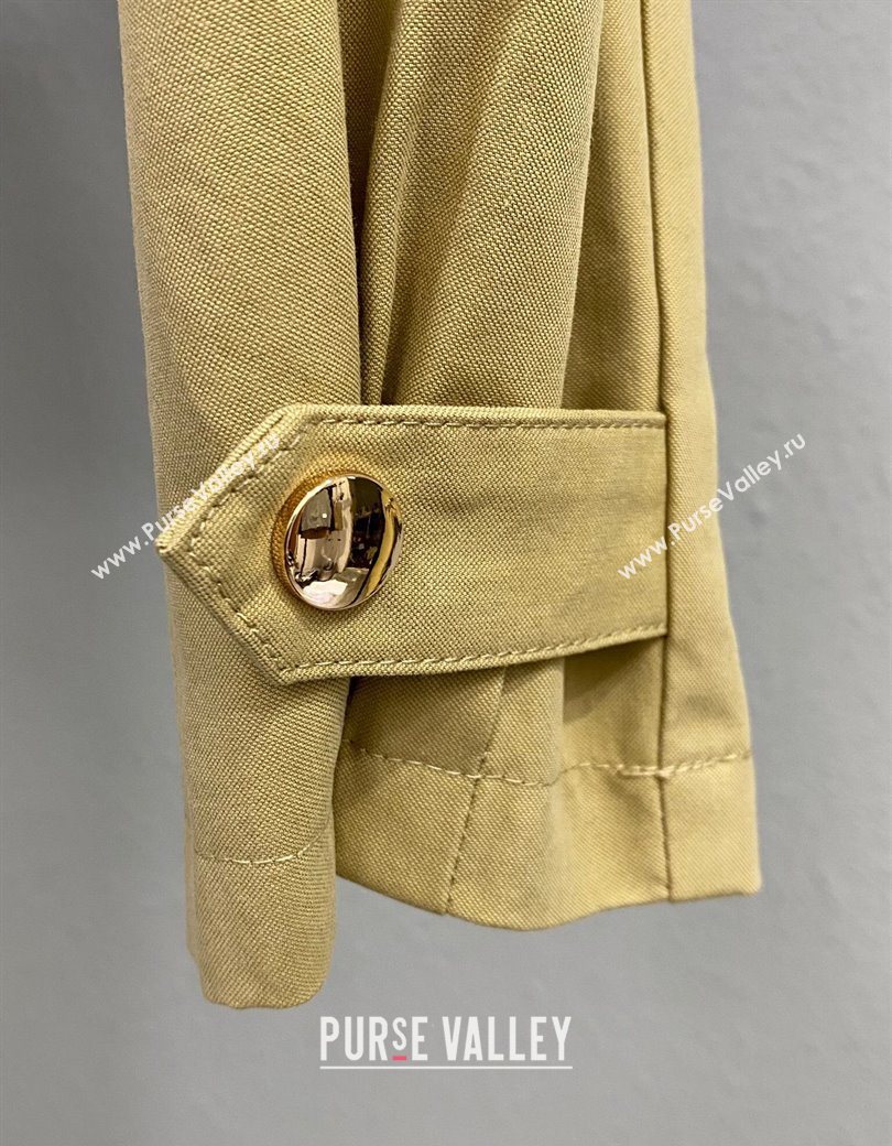 Prada Short Jacket Beige Yellow 2025 PR090501 (QI-250905001)