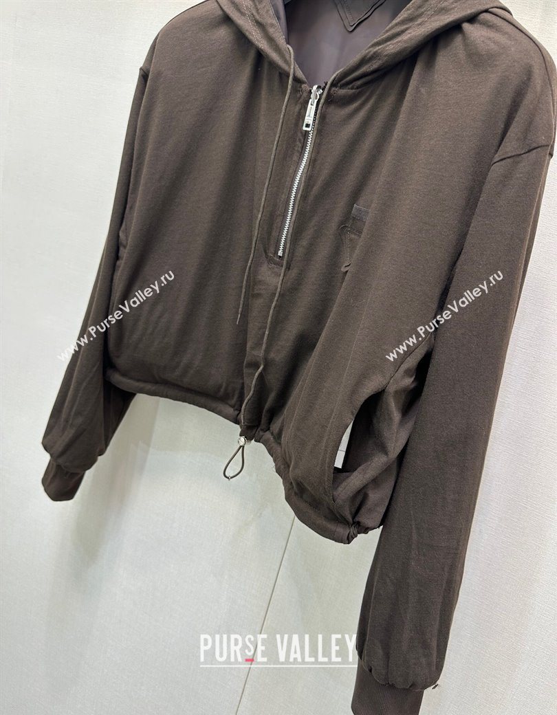 Prada Reversible Jacket Brown 2025 PR090517 (QI-250905018)