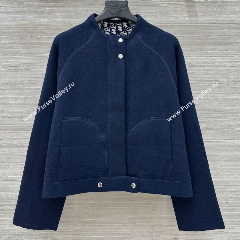 Dior Wool Reversible Jacket Blue 2025 CH090423 (QI-250904124)