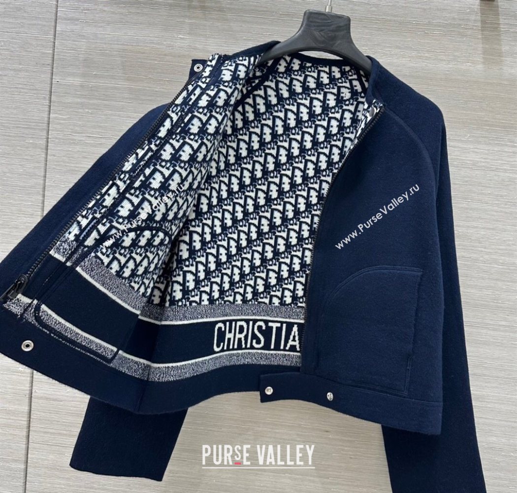 Dior Wool Reversible Jacket Blue 2025 CH090423 (QI-250904124)