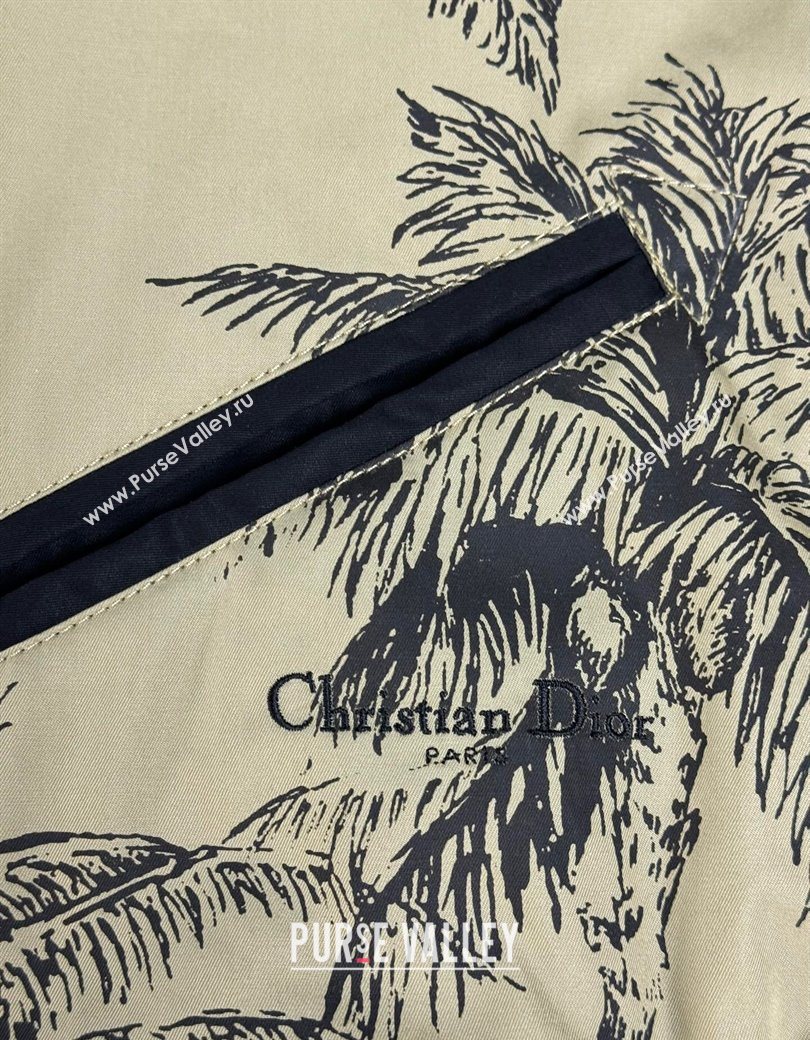 Dior Printed Padded Jacket Khaki 2025 DR090422 (QI-250904122)