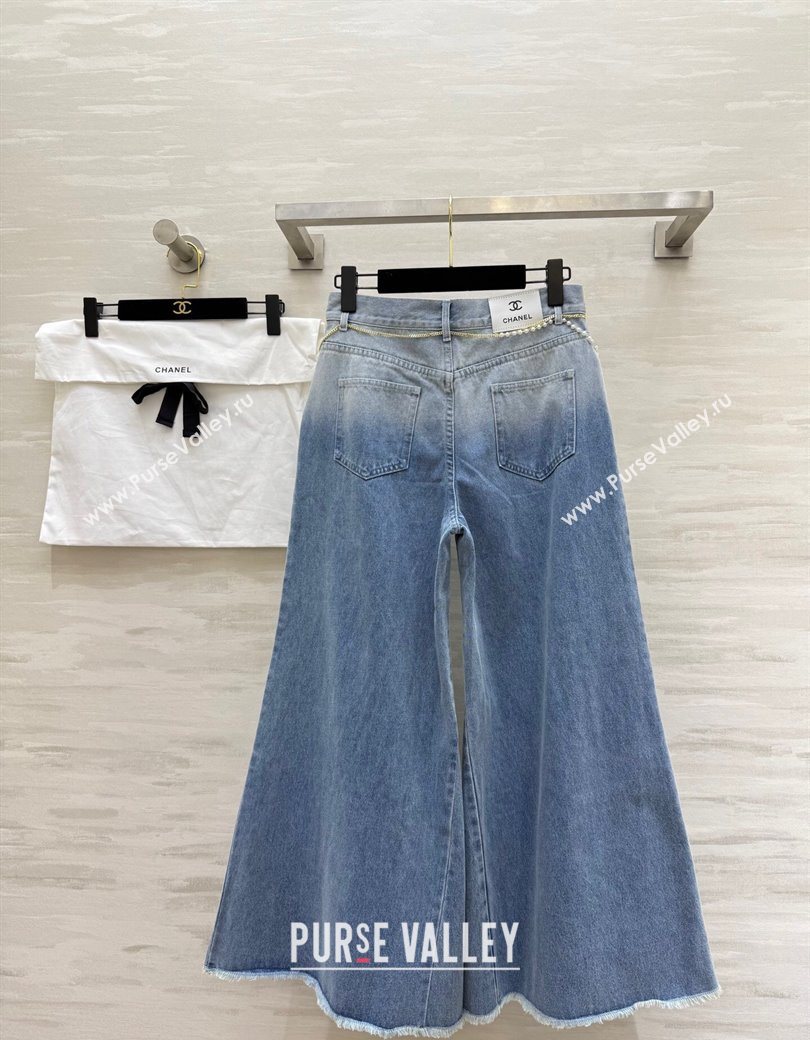 Chanel Jeans with Pearls Chain Blue 2025 CH090420 (QI-250904120)