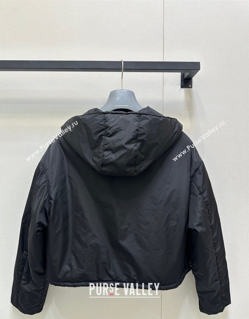 Prada Padded Blouse Black 2025 PR090516 (QI-250905016)