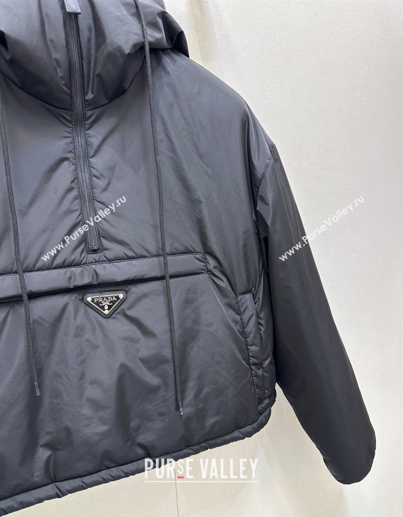 Prada Padded Blouse Black 2025 PR090516 (QI-250905016)