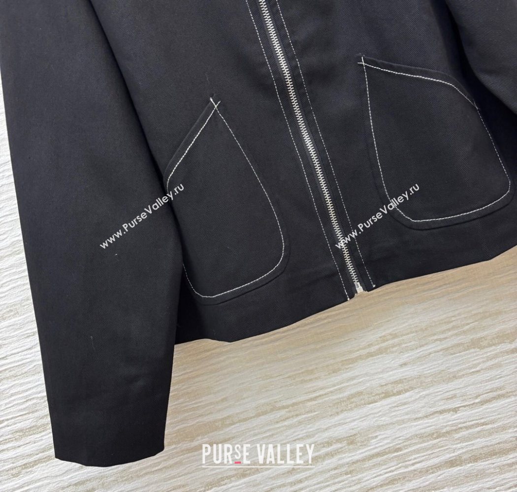 Prada Cotton Jacket Black 2025 PR090515 (QI-250905015)