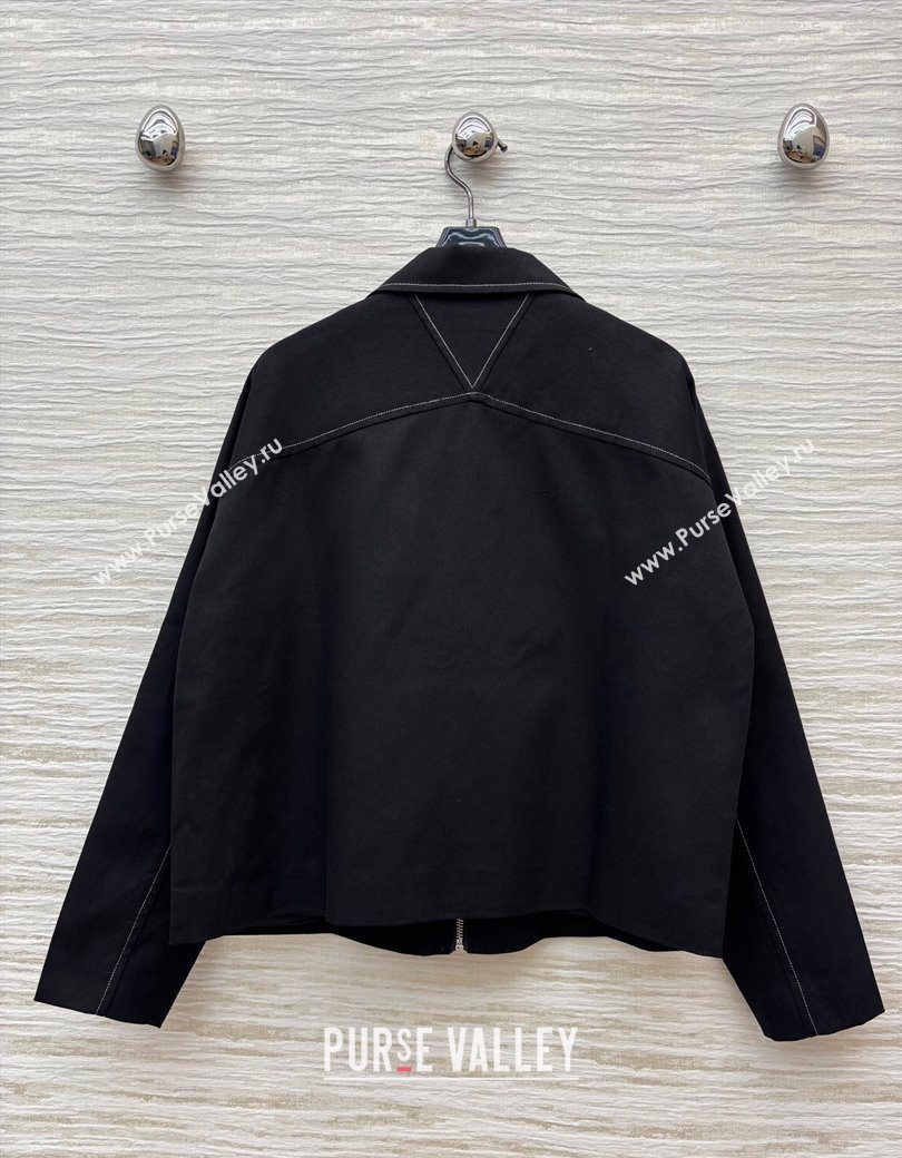 Prada Cotton Jacket Black 2025 PR090515 (QI-250905015)