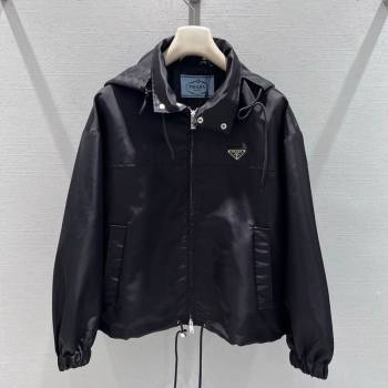Prada Nylon Jacket Black 2025 PR122610 (QI-251226059)
