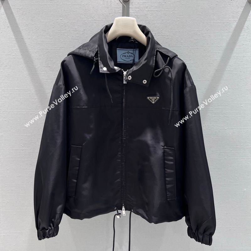 Prada Nylon Jacket Black 2025 PR122610 (QI-251226059)
